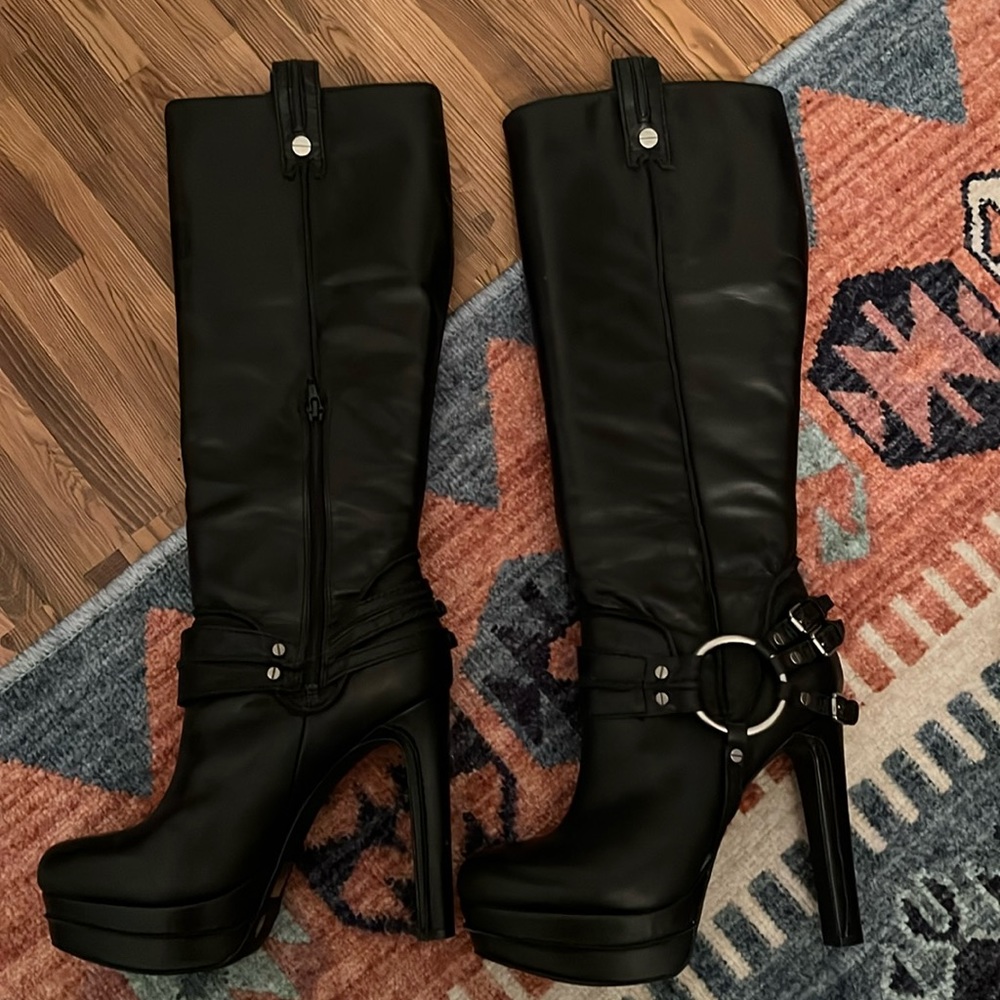 Jessica Simpson biker boots